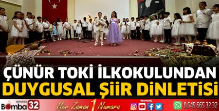 Çünür Toki İlkokulundan duygusal şiir dinletisi