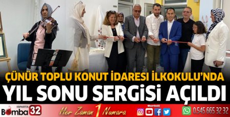 Çünür Toplu Konut İdaresi İlkokulu’nda yıl sonu sergisi açıldı