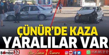 Çünür'de kaza