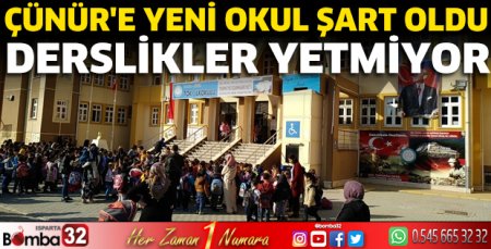 Çünür'e yeni okul şart oldu