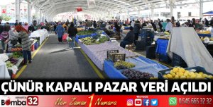 ÇünürKapalı Pazaryeri hizmete açıldı