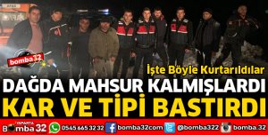 DAĞDA MAHSUR KALAN 2 KİŞİ KURTARILDI