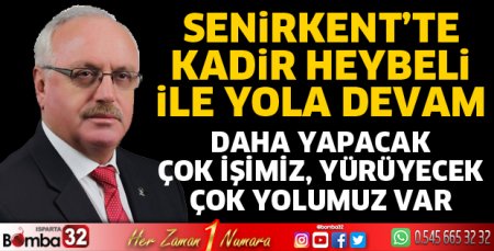 Daha yapacak çok işimiz, yürüyecek çok yolumuz var 
