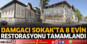 Damgacı Sokak’ta 8 evin restorasyonu tamamlandı
