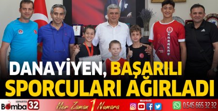 Danayiyen, başarılı sporcuları ağırladı