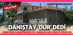 Danıştay 'dur' dedi