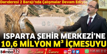 Darıderesi 2 Barajı’nda çalışmalar devam ediyor