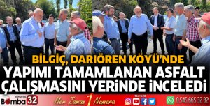 Darıören'de 8 kilometrelik asfalt çalışması tamamlandı