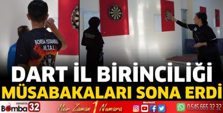 Dart İl Birinciliği müsabakaları sona erdi