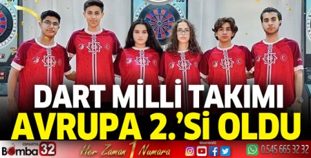 DART Milli Takımı Avrupa ikincisi oldu