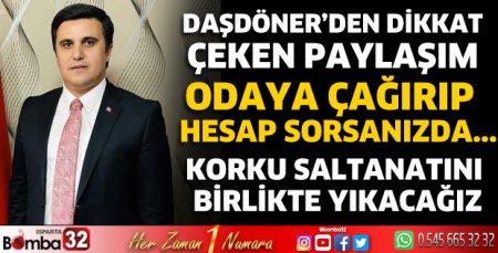 Daşdöner'den dikkat çeken paylaşım