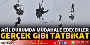 Davraz ’da Kurtarma Tatbikatı Yapıldı