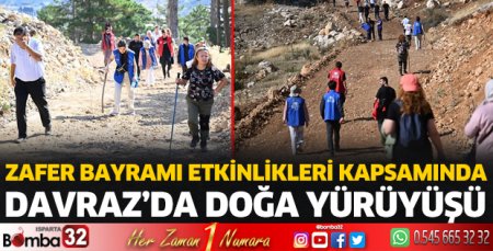 Davraz Dağı doğa yürüyüşü düzenlendi
