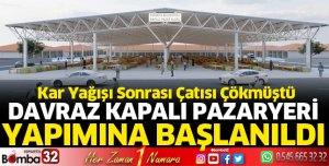 Davraz Kapalı Pazaryeri GES’e uygun olarak inşa ediliyor