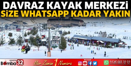 Davraz Kayak Merkezi size Whatsapp kadar yakın