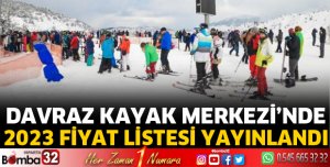 Davraz Kayak Merkezinde fiyat listesi yayınlandı