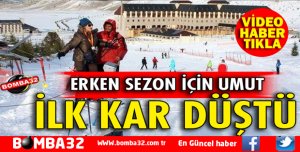 DAVRAZ KAYAK MERKEZİNDE KAR SEVİYESİ15 CM YÜKSELDİ