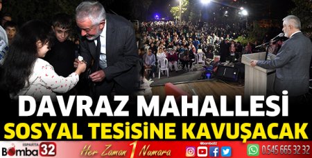 Davraz Mahallesi sosyal tesisine kavuşacak