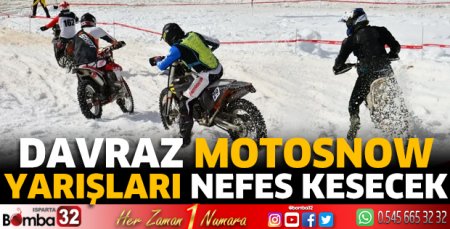 Davraz Motosnow yarışları nefes kesecek