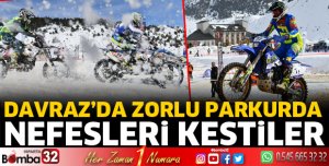 Davraz Motosnow yarışları nefes kesti
