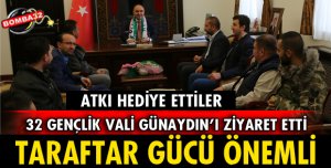 DAVRAZ SPOR TARAFTARLARI VALİ GÜNAYDIN İLE BİR ARAYA GELDİ