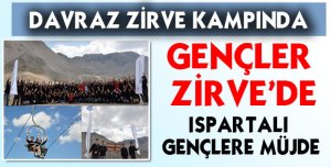DAVRAZ ZİRVE KAMPINDA GENÇLER ZİRVE’DE