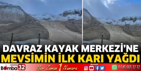 Davraz’a ilk kar yağdı
