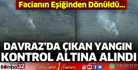 Davraz’da çıkan yangın kontrol altına alındı