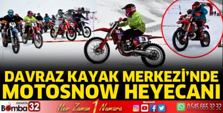 Davraz’da motosnow heyecanı