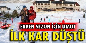 DAVRAZ'A MEVSİMİN İLK KARI DÜŞTÜ