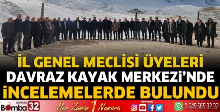 Davraz'da incelemelerde bulundular