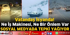 Davraz'da mahsur kalan vatandaşlardan tepki