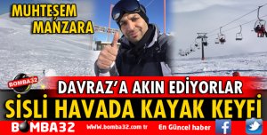 DAVRAZ'DA SİSLİ HAVADA KAYAK KEYFİ