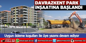 DAVRAZKENT PARK İNŞAATINA BAŞLANDI