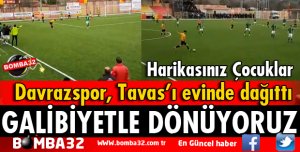 DAVRAZSPOR TAVAS'TAN 3 PUAN İLE DÖNÜYORUZ