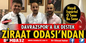 DAVRAZSPOR'A İLK DESTEK ZİRAAT ODASINDAN