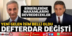Defterdar değişti