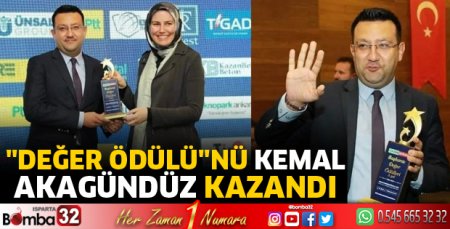 Değer Ödülü’nü Kemal Akagündüz kazandı