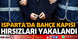 Demir bahçe kapısı hırsızları yakalandı