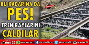 DEMİR YOLUNDA BULUNAN RAYLARI ÇALDILAR