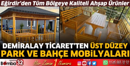Demiralay Ticaret’ten park ve bahçe mobilyaları