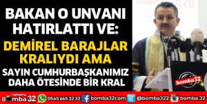 DEMİREL BARAJLAR KRALIYDI AMA SAYIN CUMHURBAŞKANIMIZ DAHA ÖTESİNDE BİR KRAL