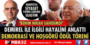 DEMİREL İLE İLGİLİ PROJESİNİ AÇIKLADI