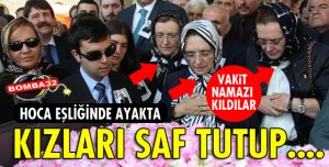 DEMİREL'İN KIZLARI SAF TUTUP...