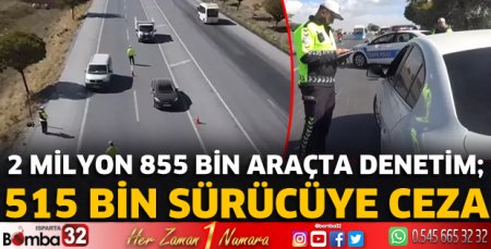 Denetimlerde 515 Bin sürücüye ceza