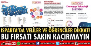 DENEYAP SINAV BAŞVURULARINDA SON GÜN