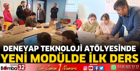 DENEYAP Teknoloji Atölyesinde yeni modülde ilk ders
