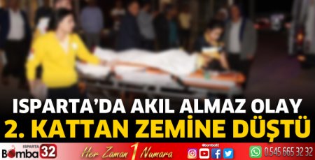 Dengesini kaybedip zemine düştü
