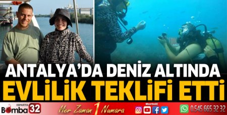 Deniz altında evlilik teklifi