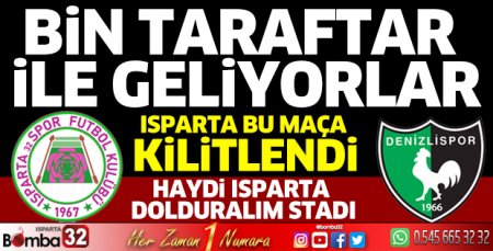Denizlispor Bin taraftar ile geliyor